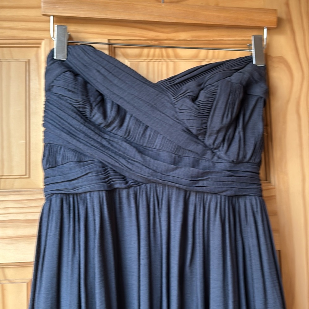 French connection, blue strapless dress